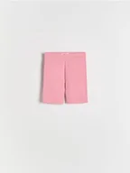 Spodnie i spodenki dla dziewczynek - Reserved - Bawełniane kolarki - różowy - miniaturka - grafika 1