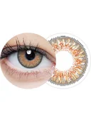 Soczewki kontaktowe - Clearlab, Clearcolor 55, Kolorwe soczewki korekcyjne Tangerine -5.00, 2 szt. - miniaturka - grafika 1