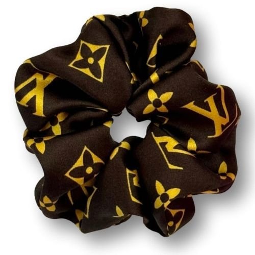 Jedwabna Gumka Do Włosów Z Jedwabiu Lv 100% Jedwab Czarna R. M