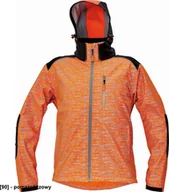 Odzież robocza - CERVA KNOXFIELD PRINTED - męska kurtka softshellowa z odblaskowym zadrukiem - pomarańczowy 3XL - miniaturka - grafika 1