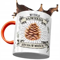 Kubki - Kubek Pomarańczowy Dla Witolda Kolegi Męża Prezent z Nadrukiem ze Zdjęciem + Opakowanie na prezent (wzór 03) - miniaturka - grafika 1