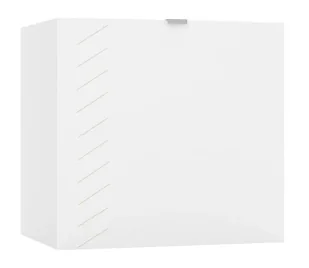 Biała szafka łazienkowa z frezami 60 cm G2-A31 - Szafki łazienkowe - miniaturka - grafika 1