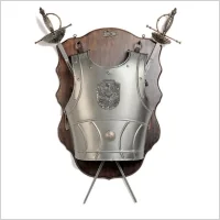 OKAZAŁA ZAWIESZKA Z NAPIERŚNIKIEM I RAPIERAMI AG805/C.01 - Repliki - broń - miniaturka - grafika 1