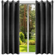 Zasłony - ZASŁONA GOTOWA VELVET 140x230 NA KÓŁKACH WELUROWA ZASŁONY WELUROWE SALON - miniaturka - grafika 1