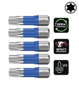 Bity - Zestaw bitów T25 (5 szt.) dł. 25 mm T-Bit Wiha - miniaturka - grafika 1