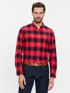 Koszule męskie - Tommy Hilfiger Koszula MW0MW33780 Czerwony Regular Fit - miniaturka - grafika 1