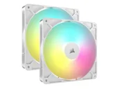 Chłodzenie procesora - CORSAIR RS140 ARGB White Dual Pack 2x140mm CO-9050187-WW - miniaturka - grafika 1