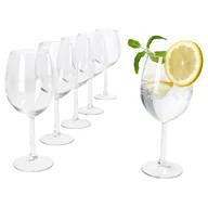 Kieliszki - 6x Vinissi kieliszki do wody i wina 300ml z nóżką kieliszek koktajlowy uroczystość przyjęcia weselne - miniaturka - grafika 1
