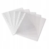 Koszulki na dokumenty - Koszulki groszkowe na dokumenty A5, obwoluty , przezroczysta kieszeń 100szt - miniaturka - grafika 1