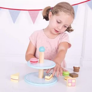 Bigjigs Toys, patera z ciastem - Zabawy w naśladowanie dorosłych - miniaturka - grafika 1