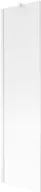 Parawany nawannowe - Mexen Next parawan nawannowy 1-skrzydłowy 50 x 150 cm, prążki, biały - 895-050-000-00-09-20 - miniaturka - grafika 1