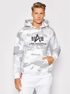 Bluzy męskie - Alpha Industries Bluza Basic 178312C Szary Regular Fit - miniaturka - grafika 1