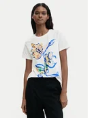 Koszulki i topy damskie - Desigual T-Shirt Zurich 26SWTK38 Biały Regular Fit - miniaturka - grafika 1