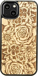 BeWood Drewniane Etui iPhone 13 RÓŻE ANIEGRE - Etui i futerały do telefonów - miniaturka - grafika 1
