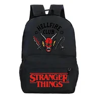 Torby na laptopy - Stranger Things Plecak Hellfire Club Bomber Torby szkolne Dzieci Chłopcy Chłopcy Bookbag Daily Casual Bagpack Mochila Laptop Plecak 7 - miniaturka - grafika 1