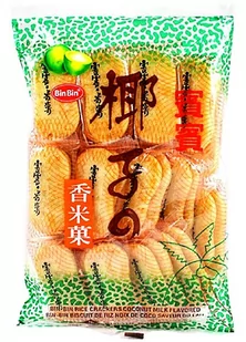 Namchow Krakersy ryżowe z mleczkiem kokosowym 150g - Bin Bin 2314-uniw - Kuchnie świata - miniaturka - grafika 1
