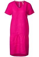 Sukienki - Street One Damska sukienka lniana, Oasis Pink, 38 - miniaturka - grafika 1