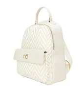 Plecaki - Jasnobeżowy plecak Nobo ze wzorem w jodełkę - miniaturka - grafika 1