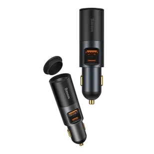 Baseus Baseus Share Together ładowarka samochodowa USB / USB Typ C / gniazdo zapalniczki 120W Quick Charge Power Delivery szary (CCBT-C0G) hurtel-71975-0 - Ładowarki samochodowe - miniaturka - grafika 21