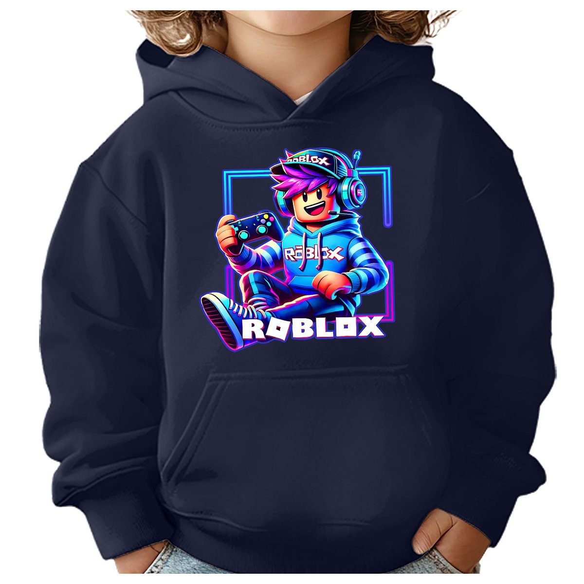 BLUZA DZIECIĘCA Z KAPTUREM ROBLOX GRACZ 122-128 DLA DZIECKA PREZENT