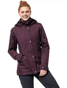 Jack Wolfskin damskie Park Avenue Jacket kurtka zimowa wodoszczelna wiatroodporny oddychająca kurtka chroniąca przed wpływem warunków pogodowych, czerwony, XS 1107743-2810001 - Kurtki damskie - miniaturka - grafika 1