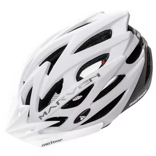 Kask rowerowy Meteor Marven M 55-58 cm biało-czarno-szary 24724 - Kaski rowerowe - miniaturka - grafika 1