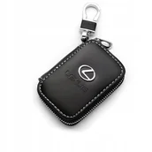 Etui na klucze - SKÓRZANE ETUI na klucze logo LEXUS KLUCZYK samochodowy ELEGANCKI brelok - miniaturka - grafika 1