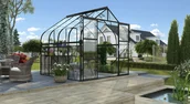 Szklarnie ogrodowe - VITAVIA szklarnia DIANA 6700 szkło 3 mm czarna LG4220 - miniaturka - grafika 1