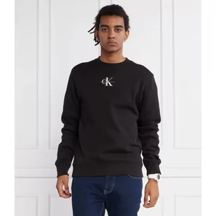 CALVIN KLEIN JEANS Bluza MONOLOGO CREW NECK | Regular Fit - Bluzy męskie - miniaturka - grafika 1