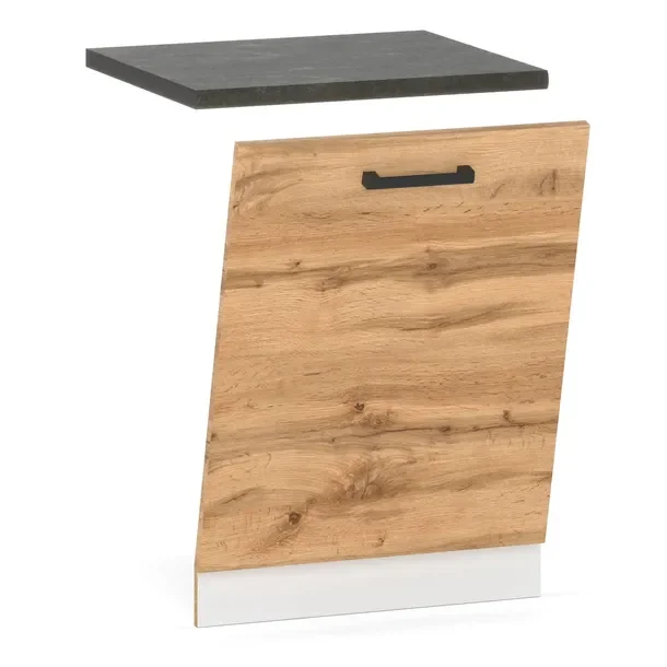 Szafka Kuchenna Front Do Zabudowy Zmywarki 60cm Dąb Wotan