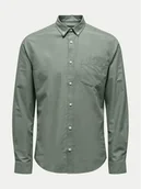 Koszule męskie - Only & Sons Koszula Alvaro 22006479 Zielony Slim Fit - miniaturka - grafika 1
