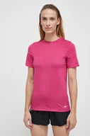 Koszulki sportowe damskie - Reebok t-shirt treningowy Workout Ready kolor różowy - miniaturka - grafika 1