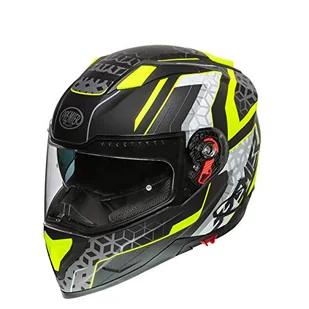 PREMIER HELMET VYRUS EM Y9 BM, CZARNY/Żółty FLUO/BIAŁY, L - Kaski motocyklowe - miniaturka - grafika 1