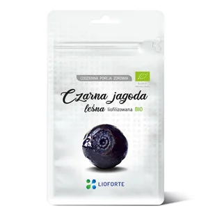 Lioforte Liofilizowana Jagoda Czarna Leśna 30 g Bio - Bakalie - miniaturka - grafika 1