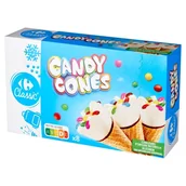 Lody i desery lodowe - Carrefour Classic Mini lody waniliowe 560 ml (8 sztuk) - miniaturka - grafika 1