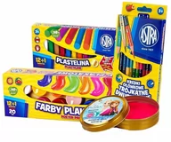 Przybory szkolne - Mini Zestaw Plastyczny Astra Plastelina Inteligentna Frozen Gratis - miniaturka - grafika 1