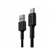 Kable USB - Kabel Green Cell GC PowerStream USB-A - USB-C 30cm, szybkie ładowanie Ultra Charge, QC 3.0 - miniaturka - grafika 1