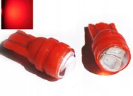 Żarówki samochodowe - W5W led 5630 czerwony T10 smd soczewka - miniaturka - grafika 1