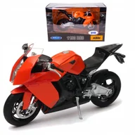 Samochody i pojazdy dla dzieci - KTM 1190 RC8 1:10 Welly - Precyzyjny Model Motocyklu dla motocyklisty - miniaturka - grafika 1