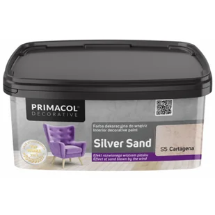 Farba dekoracyjna Silver Sand Caratgena S5 1 l Primacol Decorative - Tynki - miniaturka - grafika 1