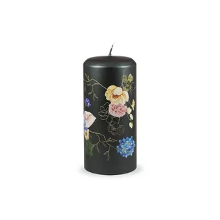 Świece - Ciemnozielona świeczka Unipar Flower Paradise, 73 h - grafika 1