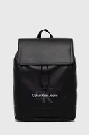 Plecaki - Calvin Klein Jeans plecak męski kolor czarny duży - miniaturka - grafika 1