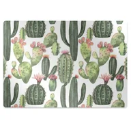 Podnóżki, podpórki, podkładki - Mata pod krzesło do biura Kaktusy z kolcami 100x70 cm - miniaturka - grafika 1