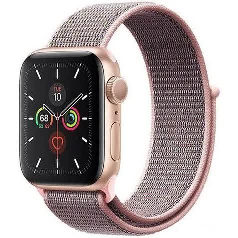 Pasek Rzep Do Apple Watch 38/40/41mm RÓŻOWO-SZARY