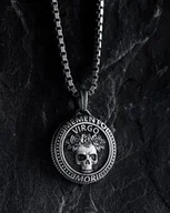 Wisiorki - Wisiorek Znak zodiaku - VIRGO. MEMENTO MORI (panna) - miniaturka - grafika 1