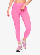Kalesony - Legginsy treningowe damskie Under Armour Meridian Ankle Leg Pintuk - bubble gum/metallic silver - miniaturka - grafika 1