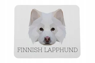 Fiński lapphund geometryczny Podkładka pod mysz - Podkładki pod mysz - miniaturka - grafika 1