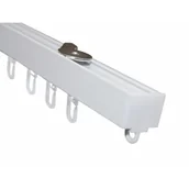 Karnisze - Gardinia Szyna aluminiowa LUNA 1-torowa 160 cm biała - miniaturka - grafika 1