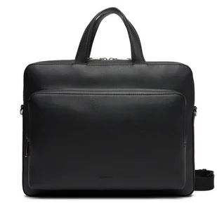Torba na laptopa Calvin Klein Micro Pebble Slim Briefcase 36 LV04D3012G Czarny - Torby na laptopy - miniaturka - grafika 1