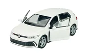 Samochody i pojazdy dla dzieci - WELLY VW VOLKSWAGEN GOLF 8 GTI BIAŁY 1:34 SAMOCHÓD NOWY METALOWY MODEL - miniaturka - grafika 1